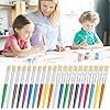 20 Pcs Kids Paint Brushes - Round & Flat, Easy Hold & Clean, Bristle Craft for Acrylic, Oil & Watercolor Paint #5