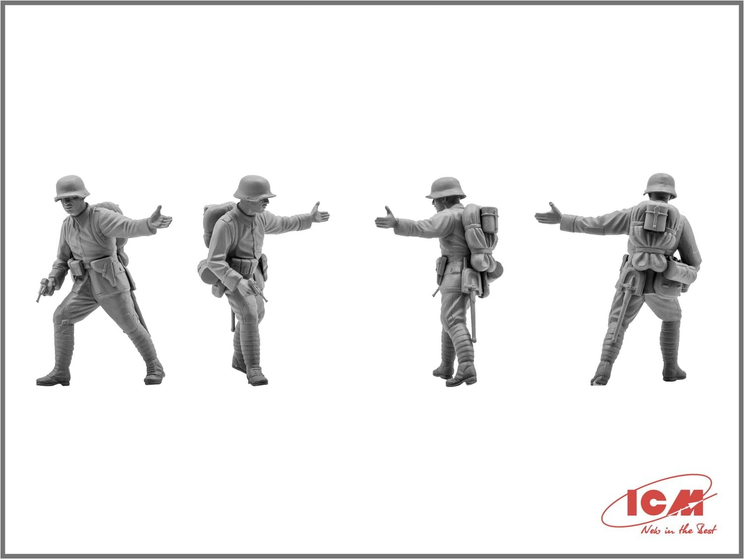 ICM Models German Assault Troops 1917-1918 Building Kit