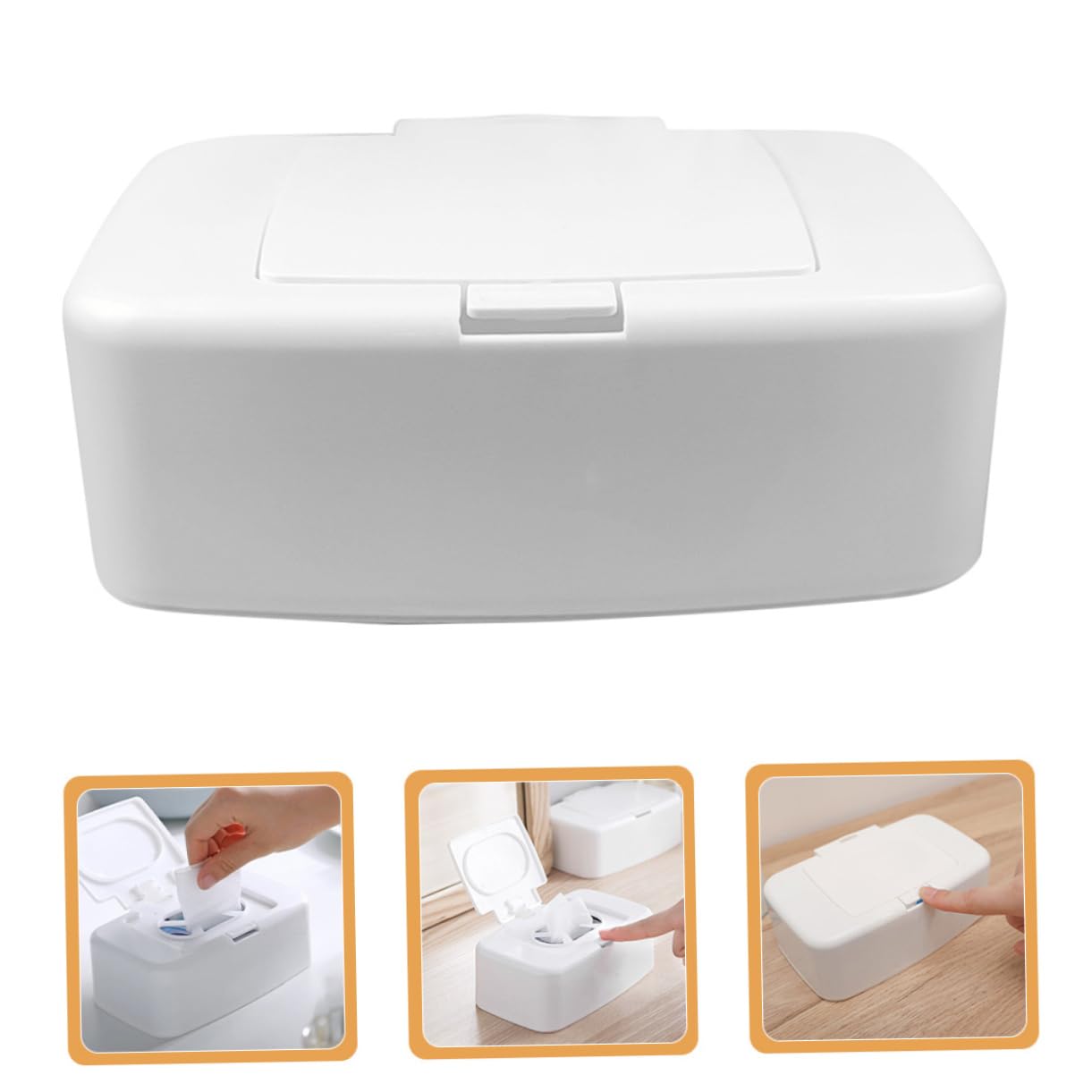 IMIKEYA 8 Pièces boîte de Rangement pour lingettes humides Range Bureau Trousse de Rangement Voyage décorer lingettes pour bébés étui à lingettes ménagères Voyage de conteneur de lingettes