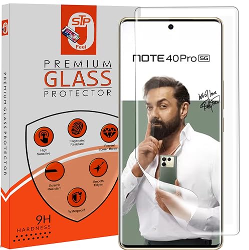 Image of STP FEEL 1 Pack Unbreakable Membrane Screen Protector Guard Compatible For Infinix Note 40 Pro /Note 40 Pro Plus, 6.78 Inch | Hydrogel Membrane Ultra Smooth Touch with Finger Print Support