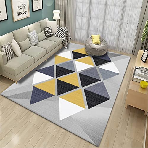 Tapis géométrique multicolore décoration salon et chambre enfant - 2