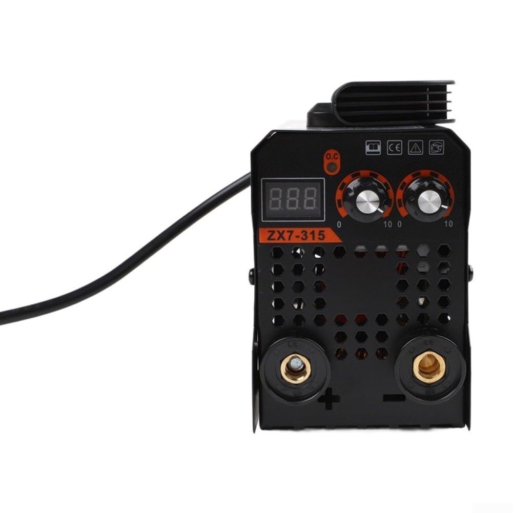 Máquina de soldadura portátil de 220 V con inversor IGBT, soldador de CC de pantalla digital para reparación de acero y hierro, herramienta compacta de soldadura doméstica para proyectos de bricolaje