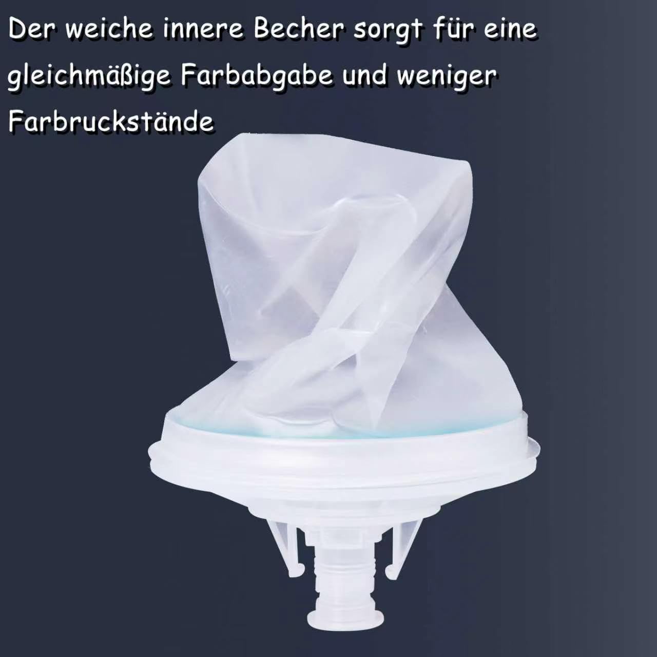 Lackierpistole Becher für Farbsprühsystem HVLP lackierpistole Druckluft Spritzpistole Farbsprühpistole Mit Deckel und Liner Kit, 50 Einwegdeckel und Liner, 10 Verschlussstopfen (600ML)