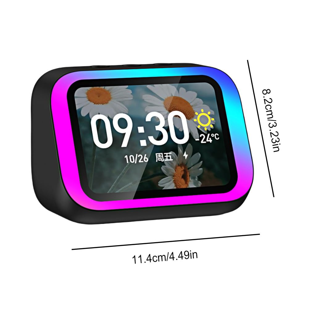 Inteligentny z asystentem głosowym i budzikiem świetlnym RGB do domu i sypialni Bluetooth