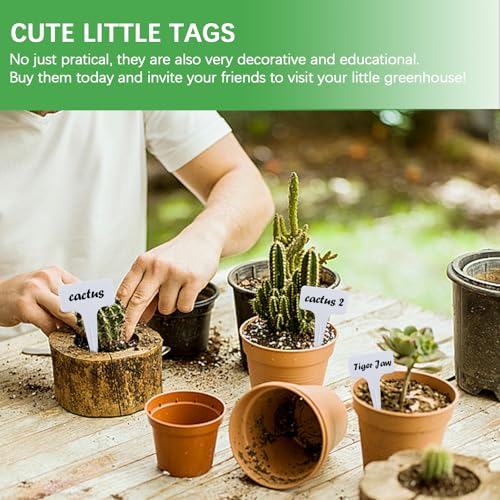 100er Set wetterfeste Pflanzenschilder, kräuterschilder, schilder pflanzen beschriftung, Bringen Sie einen weißen Marker mit. Geeignet für Gärten, Obstgärten oder Bauernhöfe