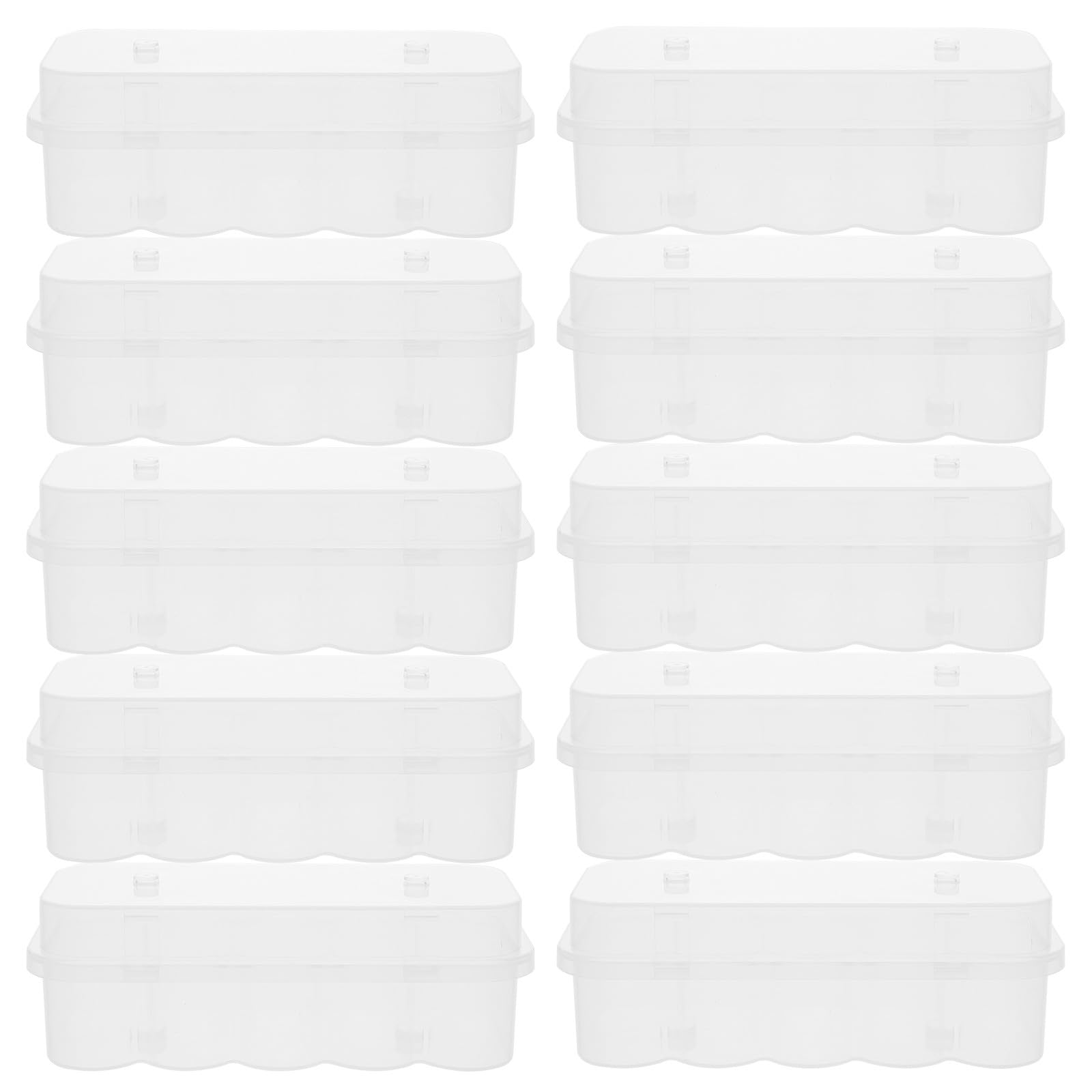 Caja de almacenamiento de plástico transparente para 20 de 5 ml y transporte seguro Baluue