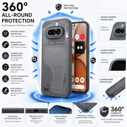 Image of FIRST MART Back Cover for Nothing 4A 5G | Ultra-Thin Frosted Matte Semi-Transparent Silicone Case, Anti-Slip Grip, Precise Fit | Blue