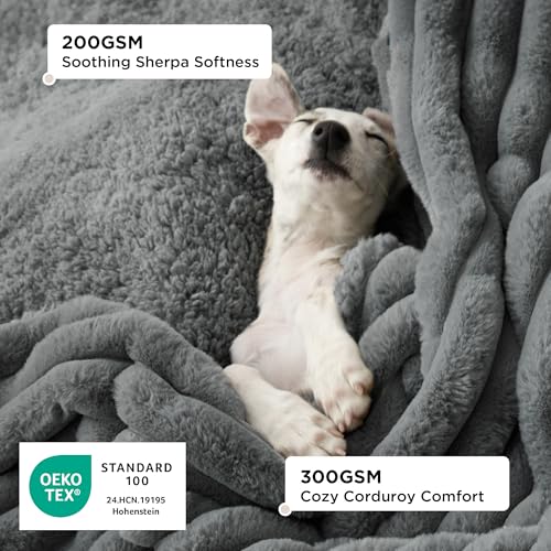 Bedsure ComfyFleece™ Waterproof Dog Blankets for Large Dogs,40x50 by Bedsure - Image 2