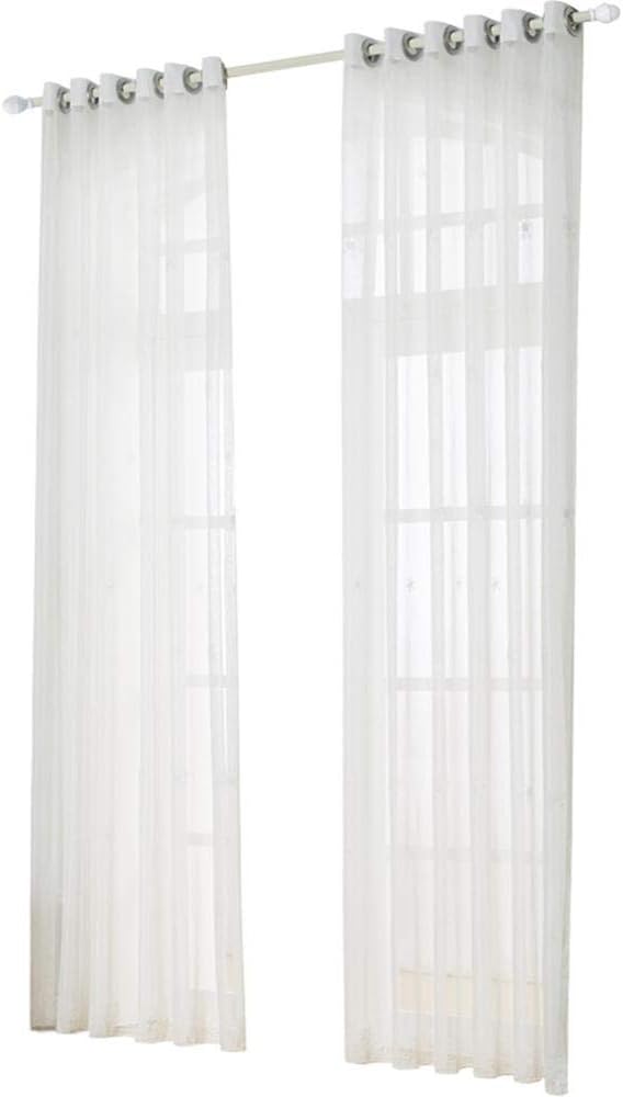 Curtains Gauze Polyester Modern Screens Thicken Full Blackout Bedroom Living Room Curtain Cloth Punch@A_250 × 260cm (W × H) × 2 (B 300×260cm(W×H)×2)