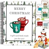Weihnachtsgeschenke, Kartenbuch, Geschenkkartenbücher, Überraschungen auf jeder Seite, DIY Spiralbindung, Frohe Weihnachten, College, Survival-Geschenkkartenbuchhalter, Grußkartenhalter für Schule