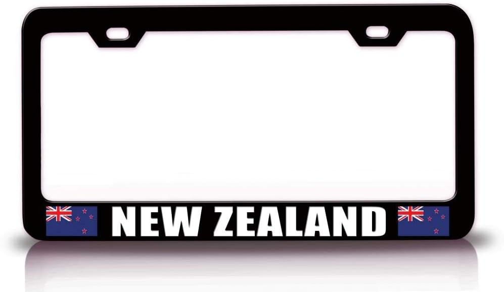 New Zealand Flag Metal Car SUV Truck License Plate Frame Bl u27