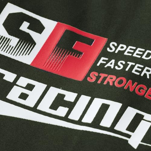 Men's Colorblock Letter Print Zip Up Jacket, Regular Fit Casual Pocket Funnel Neck Windproof Outerwear4