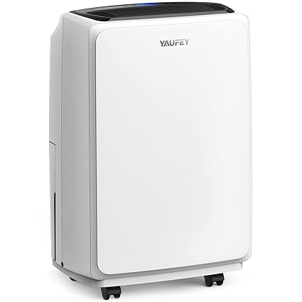 yaufey 1750 Sq. Ft Dehumidifiers for Home and Basements, with Continuous or Manual Drainage,Intelligent Control