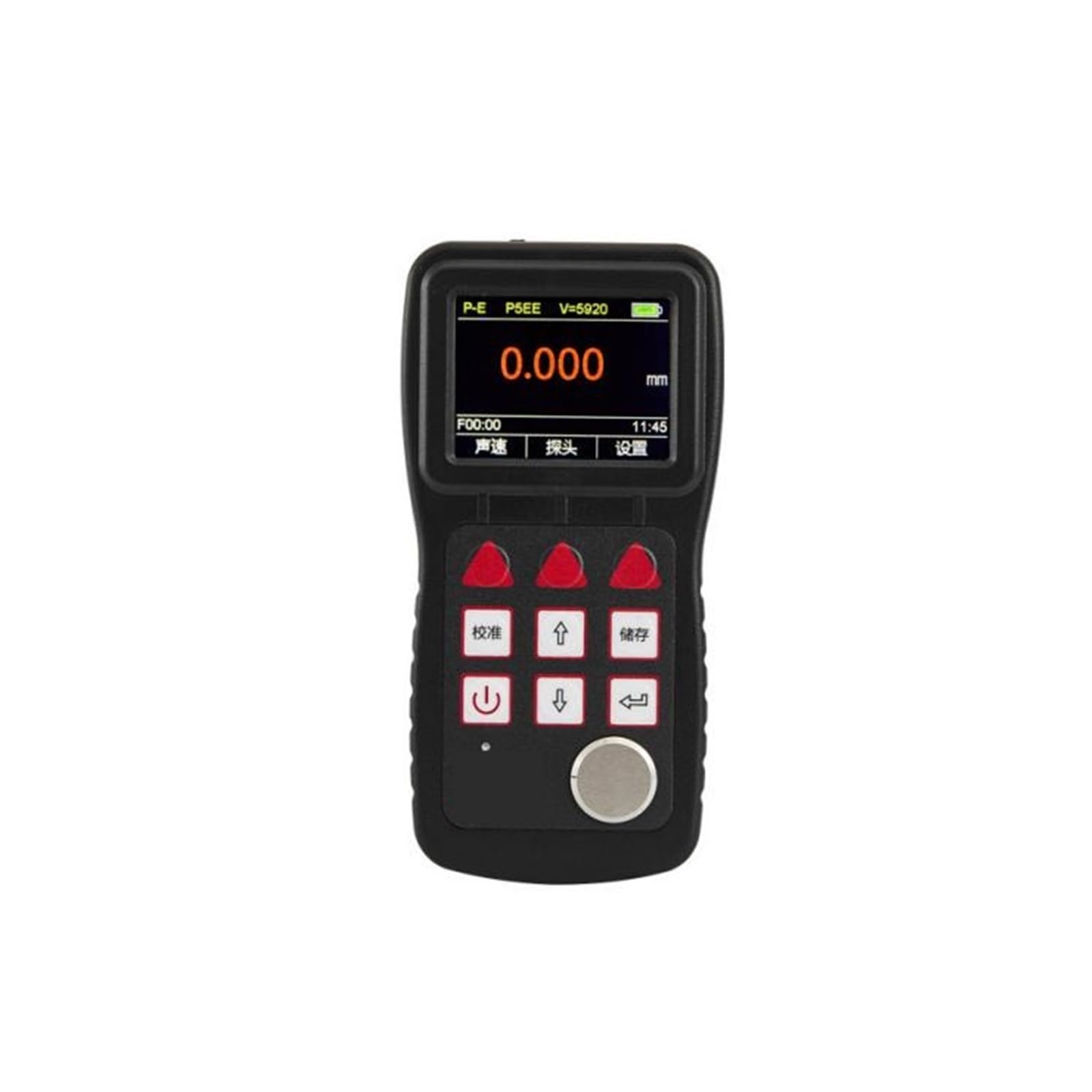 Ultrasonic Thickness Gauge with Adjustable Resolution for Accurate Measurements for Industrial Inspection