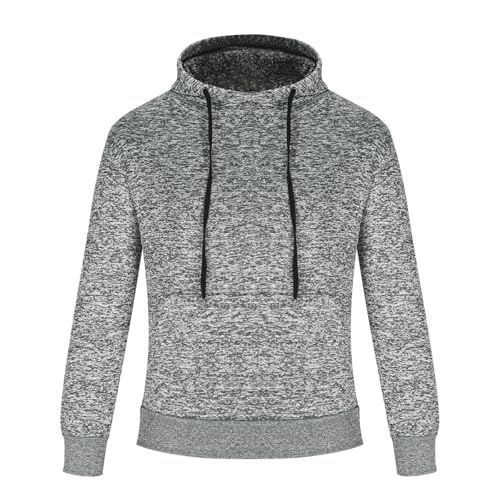 Hoodies for Men Fall Winter 2025 Trendy Pullover Hooded Jackets Long Sleeve Solid Oversized Sweatshirts with Pockets4