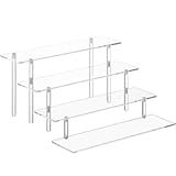 4 Tier Acrylic Perfume Organizer Stand&comma; Clear Display Risers for Perfume&comma; Cologne&comma; Cosmetic&comma; Skincare&comma; Funko POP&comma; Dessert Display&comma; Cupcake Stand Holder