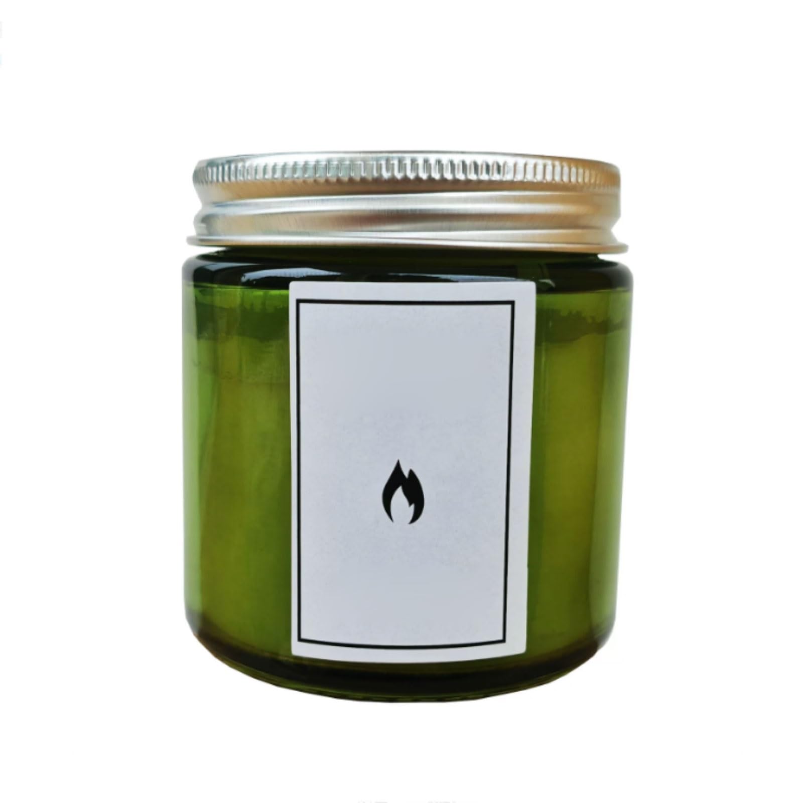 Exquisito Velas de cristal con aceite de citronela, hechas con ghee vegetal Natural y mecha de algodón, velas en tarro reutilizables for mujeres y hombres, 2 uds. meloso
