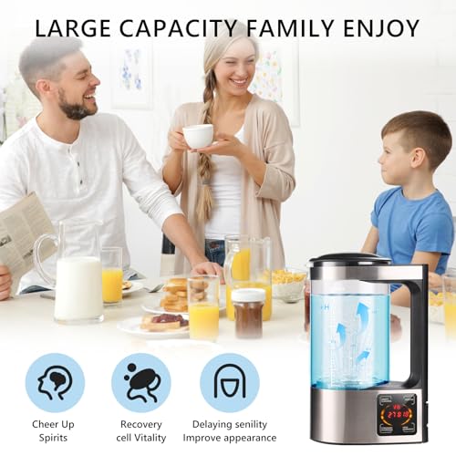 Hydrogen Water Bottle 68oz, Hydrogen Water Bottle Generator with SPE and PEM Technology, Alkaline Hydrogen Water Machine, Balanced Water PH Levels - Image 7