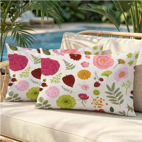Coussin exterieur impermeable en lin haut de gamme avec zip invisible - 2