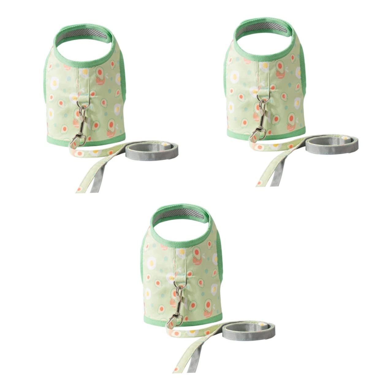 SUPVOX 3 Set Di Guinzaglio Per Gatti Gilet Da Passeggio Per Gatti Accessori Per Per Animali Domestici Imbracatura Da Jogging Per Animali Domestici Gilet Per Cani Stampato