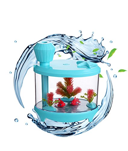 ZLY-AHA Creative Aquarium Lamp Humidifier USB Charging Version of The Humidifier Mini Night Light on A Household Humidifier