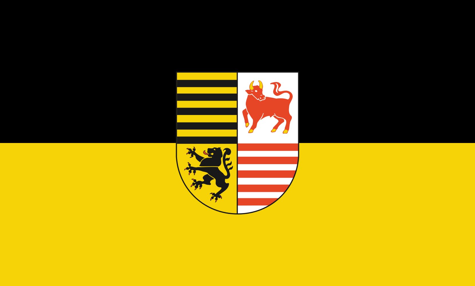 Drapeau Elbe-Elster Kreis de 1.35m² pour mât extérieur grand format