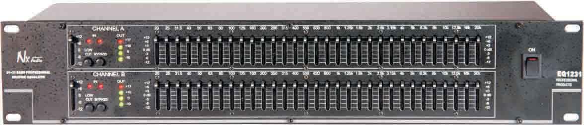 Nx Audio EQ1231 Professional Dual 31-Band Graphic Equalizer, Studio Sound Processor with Toroidal Transformer for Live PA Systems, DJ Equipment-image-29
