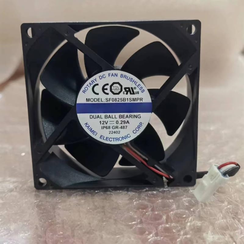8CM SF0825B1SMPR DC12V 0.29A 8025 3-Wire Chassis Power Supply Cooling Fan