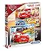 Clementoni 7131 Supercolor Cars 3 – Puzzle 2 x 60 Teile ab 5 Jahren, buntes Kinderpuzzle mit besonderer Leuchtkraft & Farbintensität, Geschicklichkeitsspiel für Kinder