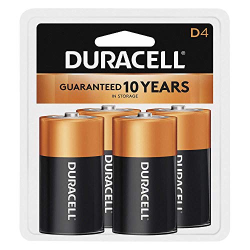 Duracell Coppertop D Alkaline Batteries 1.5 Volt 4 Each (Pack of 11)