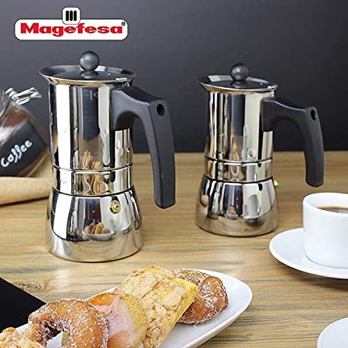 Genova - Cafetera espresso de acero inoxidable (4 tazas) : Hogar y Cocina -  Amazon.com