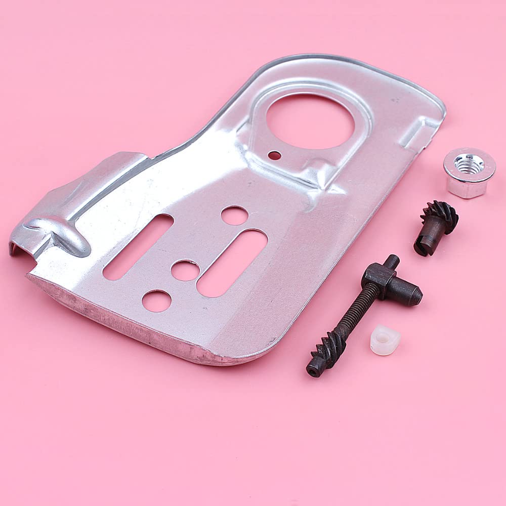 Placa de guía del Tensor ajustador Cadena, Adecuado para el Kit Tuercas Barra Motosierra 445 y 450, Pieza Repuesto for Herramienta