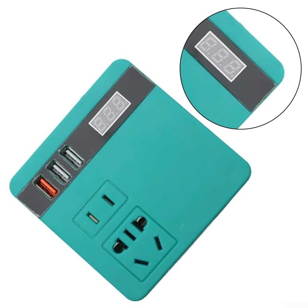Inverter per batteria al litio con caratteristiche avanzate che forniscono una conversione sicura dell'energia da 21 V CC a 220 V AC facilmente (rosso)