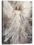 Posterlounge Angel of inner strength Stampa su tela di Willow Studio 30 x 40 cm Beige Quadri Decorazione per pareti