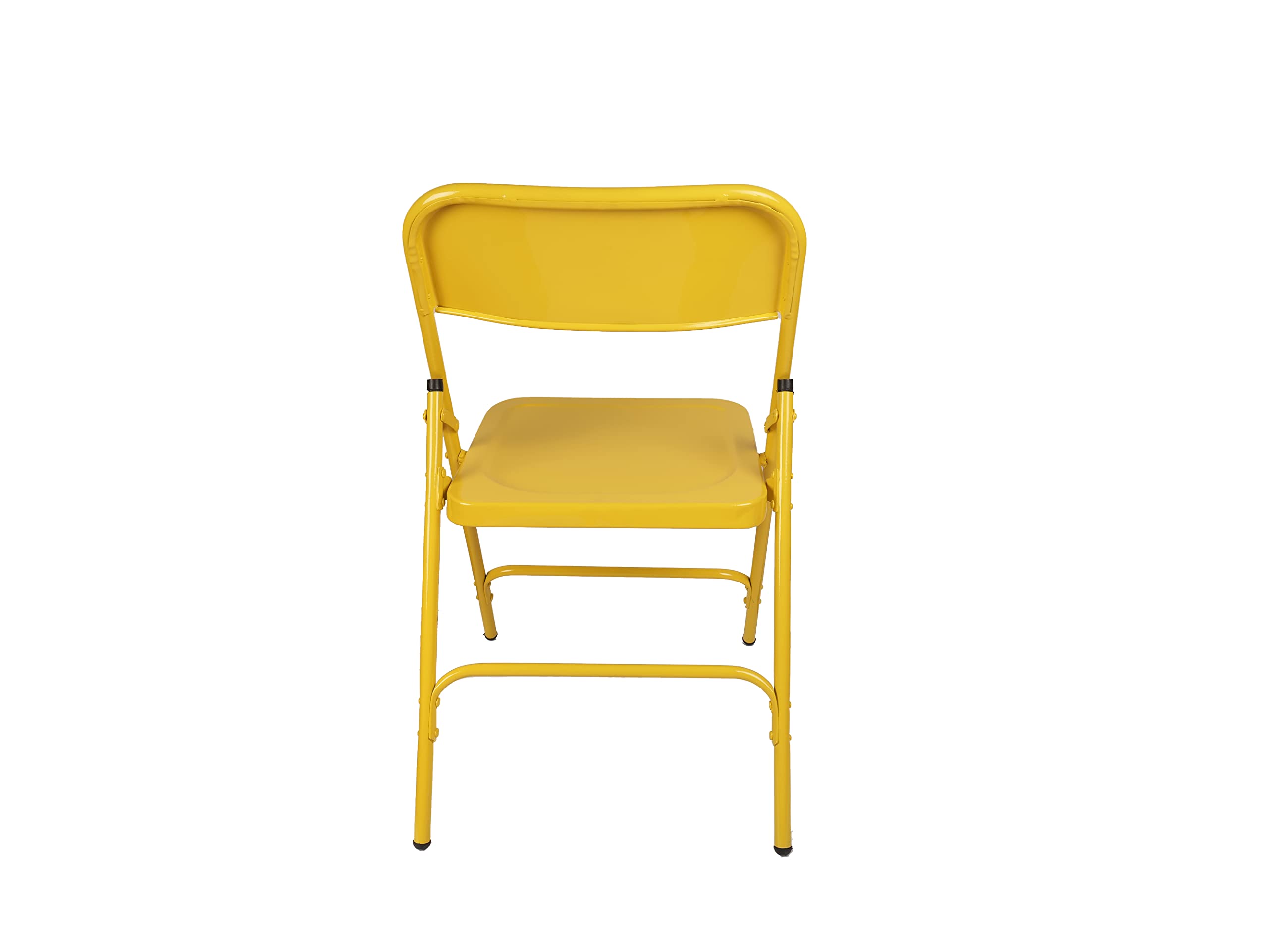 Grandwill Carbon Steel Trendy Folding Chair For Home/Study Chair And Restaurant Chair (Yellow) 2