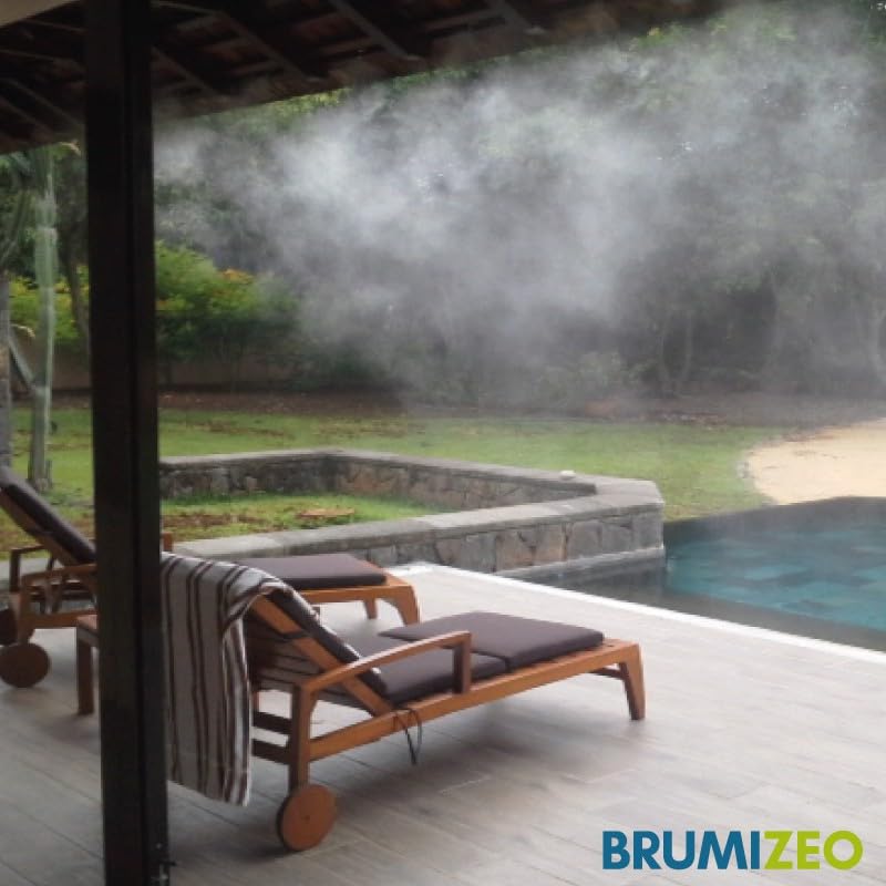 Brumisateur de Terrasse Haute Pression Nan'eau Pack 20 Buses Tube Noir