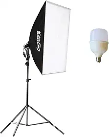 Kit SoftBox 50 X 70 Com Lampada Led, Luz Continua para foto e vídeo