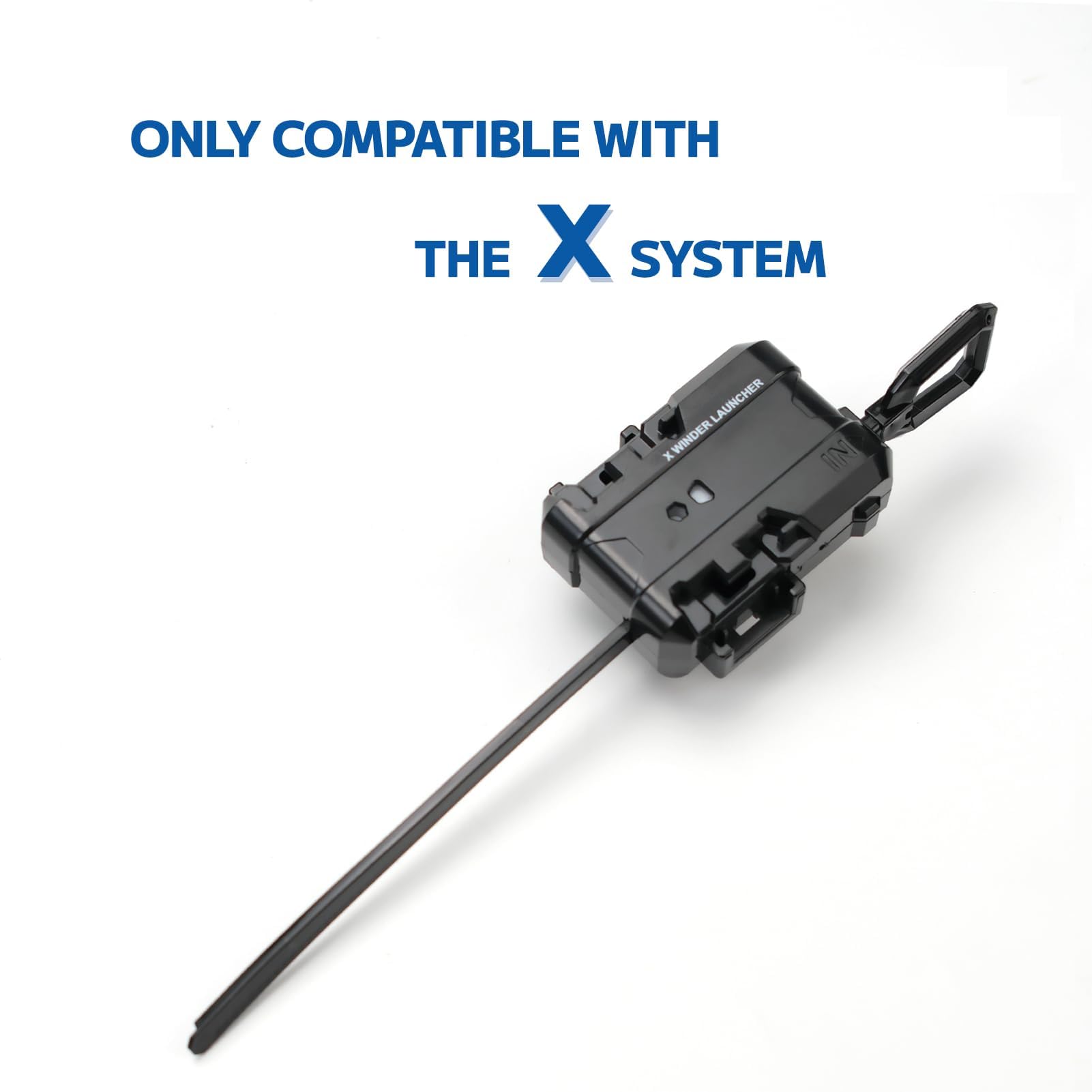 2 Lanciatori Gyro X, Set di avviamento per Gyro da battaglia, Lanciatore Ripcord Battling Tops, Starter Spinner da battaglia, Compatibile con Gyro serie X, Set nero rosso