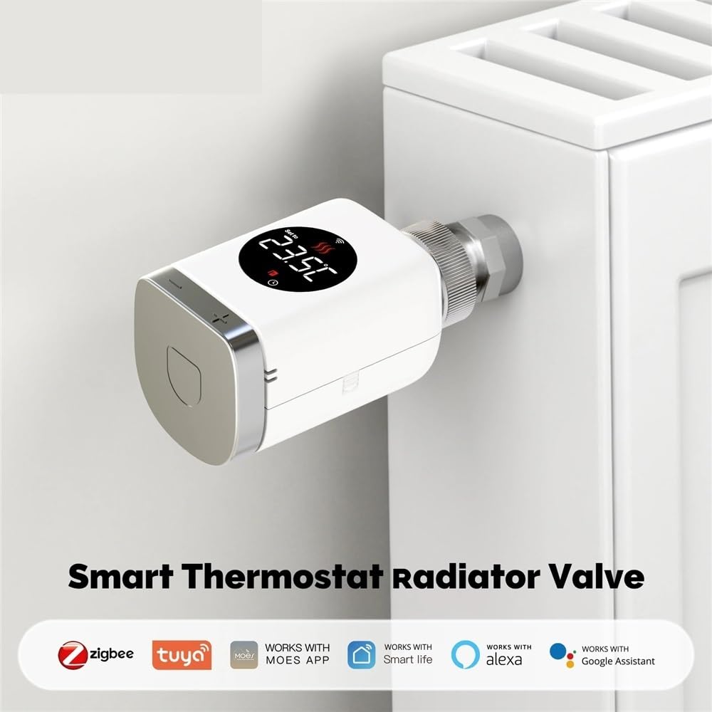 Valvola termostatica for radiatore Smart Wifi/ZigBee TRV, app programmabile, regolatore di temperatura remoto(3 PCs zigbee)