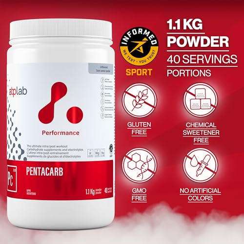 Image of ATP LAB Pentacarb 1.1kg Powder 40-Servings - Unflavoured, Carbohydrate and Electrolyte, Energy and Endurance, Ideal for Post-Workout Recovery, Easy Mixing Formula for Active Lifestyles