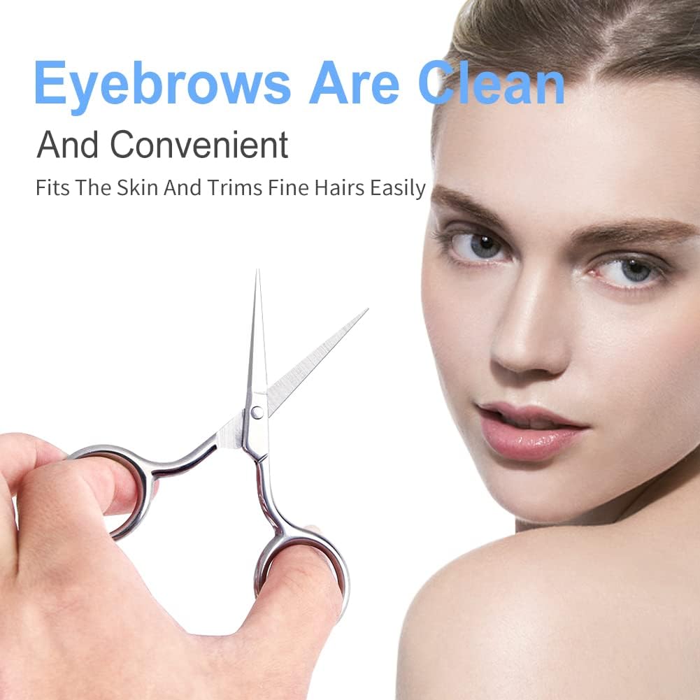 KAVIN Small Grooming Scissor for Men and Women Multipurpose Scissor Ideal for Moustache, Beard, Ear and Nose Hair Trimming Suitable for Women for Eyelashes and Eyebrow Trimming Pack of 1 - Image 6 thumbnail
