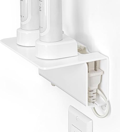 OAPRIRE Soporte para cepillo de dientes eléctrico para baño, soporte acrílico para cepillos de dientes eléctrico montado en la pared, viene con