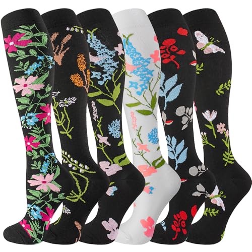Image of bropite Compression Socks for Women &Men Circulation-Support Knee High Socks 20-30 mmhg-Best for Running,Medical,Nurse,Travel