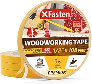 XFasten Double Sided Woodworking Tape 1/2