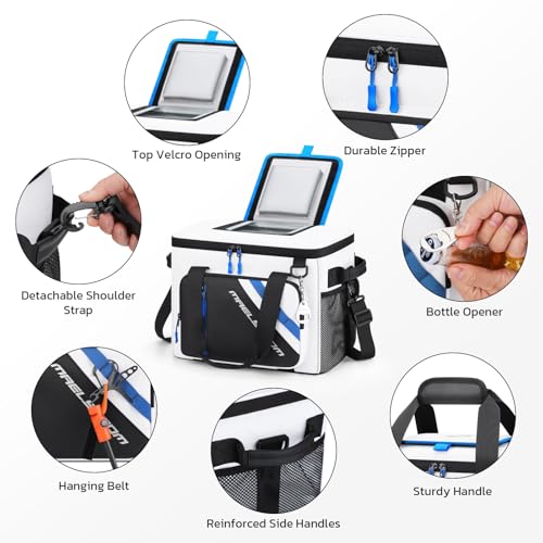 Image of Maelstrom 30 Can Collapsible Soft Cooler Bag with Quick Access Opening | 5-layer Insulation,16h Cold, Leakproof, Waterproof, Multiple Pockets, Bottle Opener, Portable for Beach, Camping, Picnics