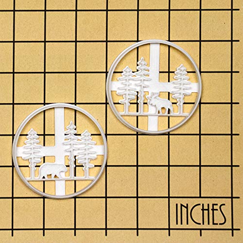 Set Of 2 Forest Animal Cookie Cutters (Designs: Moose And Bear), 2 Pieces - Bakerlogy #TOP4