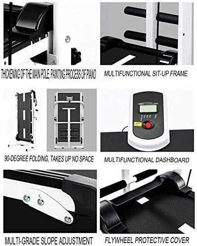 Image of Multifunctional Treadmill, Foldable and Whisper-Quiet Inside Walker, Easy to Assemble, Suitable for Exercising at Home, Jogging, Walking