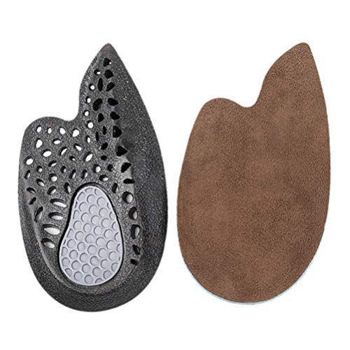 Healifty 1 par de Inserto de Zapato de Tacón de Panal de Abeja Plantilla en Forma de U Que Absorbe Los Golpes Media Plantilla de Inserción de Elevación Del Talón Más Alto