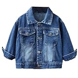 AMhomely Jeansjacke für Mädchen und Jungen, Unisex, für Kinder...