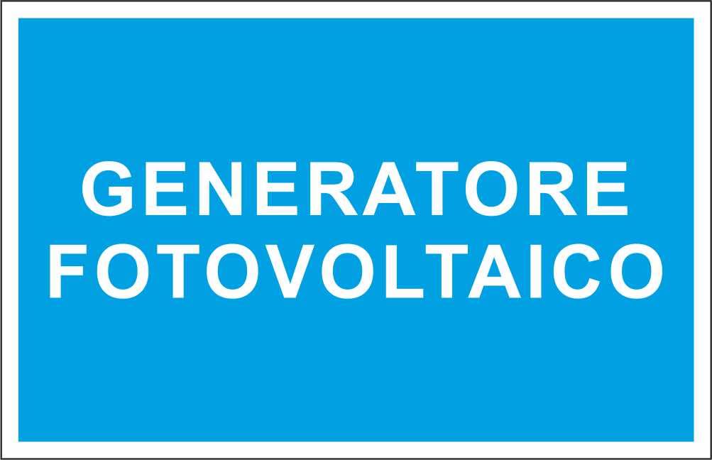 Cartello Segnaletico Impianto Fotovoltaico - 20x31 Cm In Alluminio - Resistente Agli Agenti Atmosferici